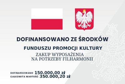 Dofinansowano ze rodkw Ministerstwa Kultury i Dziedzictwa Narodowego pochodzcych z Funduszu Promocji Kultury – pastwowego funduszu celowego